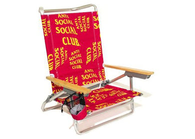 Anti Social Social Club Out Of Office Beach Chair Pink/Yellow
