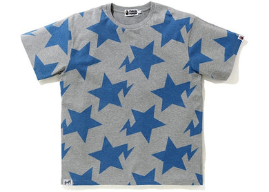 BAPE Relaxed STA Pattern Tee Gray
