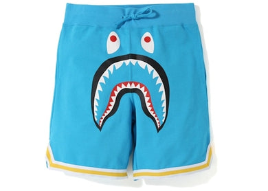 BAPE Shark Basketball Sweat Shorts Sax