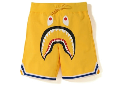 BAPE Shark Basketball Sweat Shorts Yellow