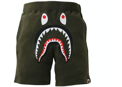 BAPE Shark Sweat Shorts Olivedrab