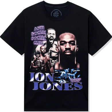 Anti Social Social Club x UFC Jon Jones T-Shirt Black