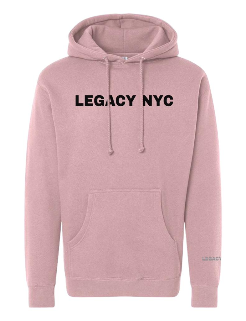 LEGACY NYC Silicone Premium Hoodie Dusty Pink