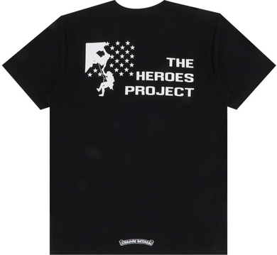 Chrome Hearts Heroes Project Horseshoe Logo T-Shirt Black