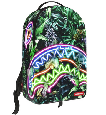 Sprayground Neon Shark Jungle Backpack Green