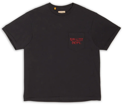Gallery Dept. Logo Pocket T-Shirt Black/Red