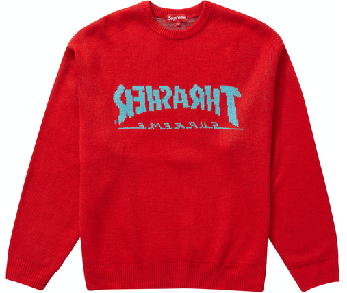 Supreme Thrasher Sweater Red
