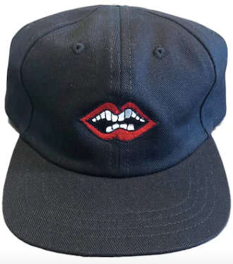 Chrome Hearts Matty Boy Chomper Leather Strapback Hat Black