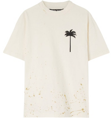Palm Angels Pxp Painted Classic T-Shirt Butter/Black