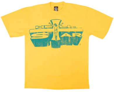 Hellstar Studios Jesus Emblem T-Shirt Yellow