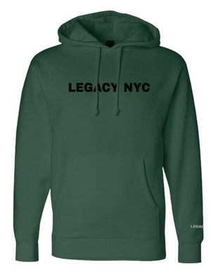 LEGACY NYC Silicone Premium Hoodie Dark Green