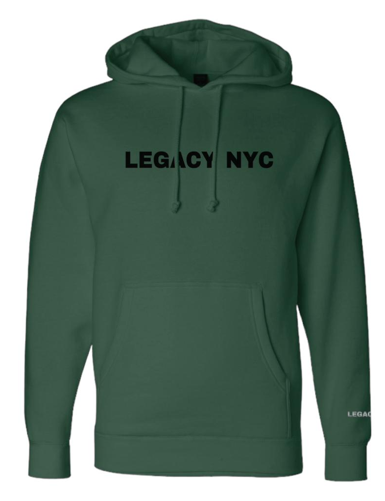 LEGACY NYC Silicone Premium Hoodie Dark Green