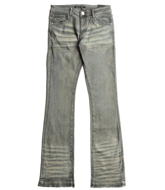 Embellish Biondo Flare Denim Jeans Grey
