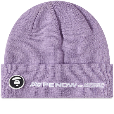 AAPE by A Bathing Ape AAPE Logo Beanie Purple