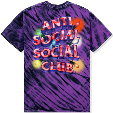 Anti Social Social Club  All of the Lights T-Shirt Purple