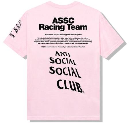 Anti Social Social Club x Gran Turismo Logo T-Shirt Pink