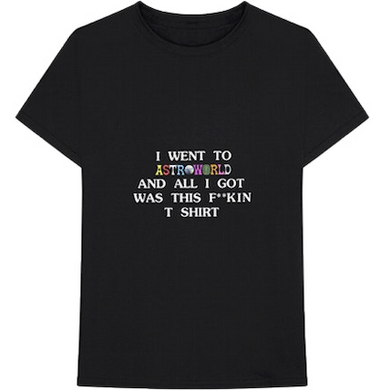 Travis Scott Astroworld I Went To Astroworld T-Shirt Black