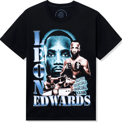 Anti Social Social Club x UFC Leon Edwards T-Shirt Black