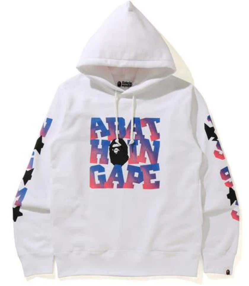 A Bathing Ape Pullover Hoodie White