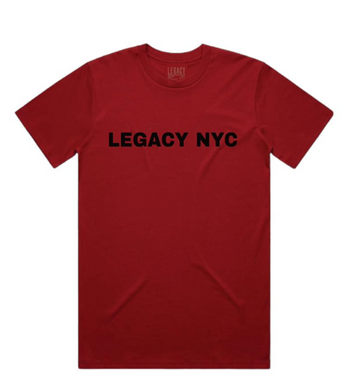 LEGACY NYC Silicone Premium T-Shirt Red