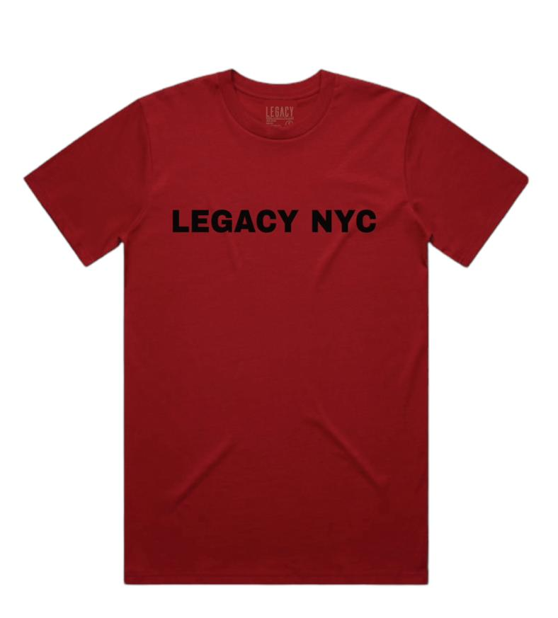 LEGACY NYC Silicone Premium T-Shirt Red