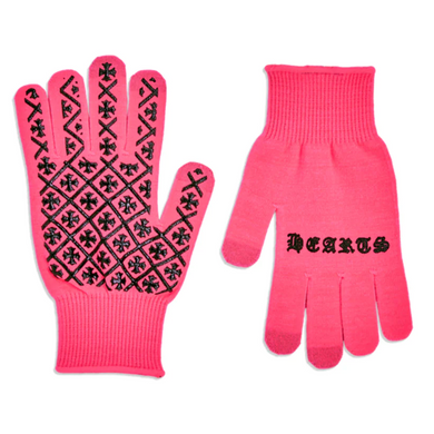 Chrome Hearts Checkmate Work Gloves Pink/Black