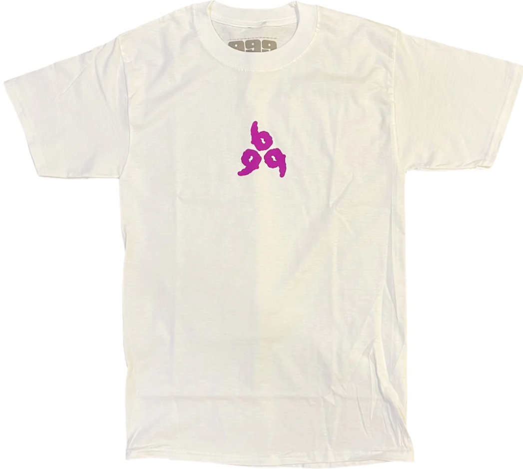 Juice Wrld 999 Spiral Logo T-Shirt White/Purple