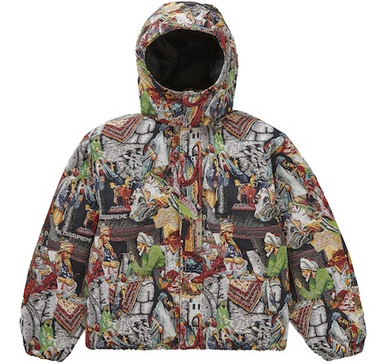 Supreme Bless Tapestry Down Puffer Jacket Multicolor