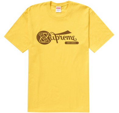 Supreme Records T-Shirt Yellow
